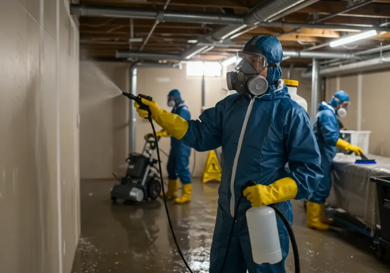 Basement Sanitization and Antimicrobial Treatment process in Dayton, TN